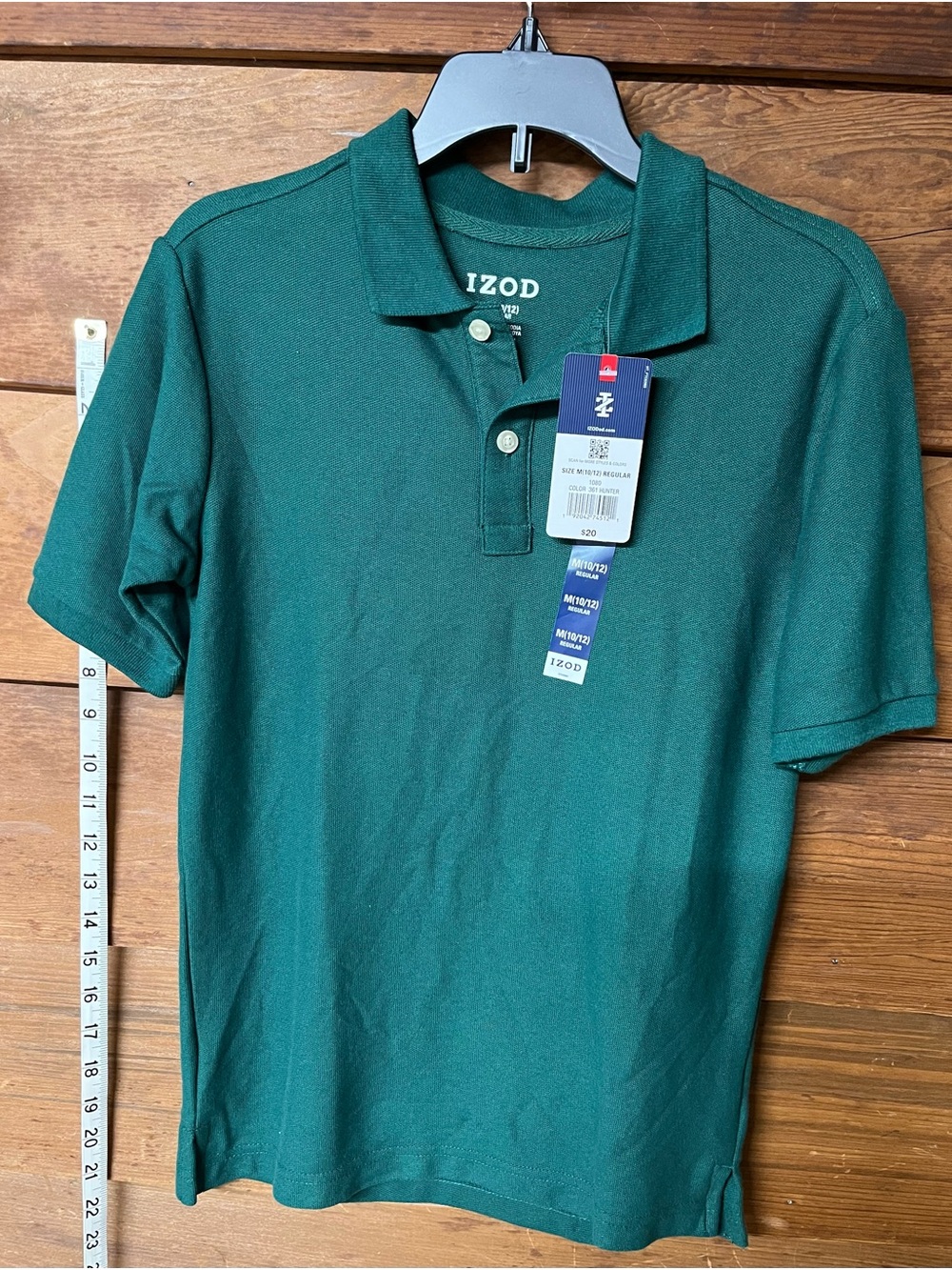 Izod Boys' Hunter Green Polo Shirt